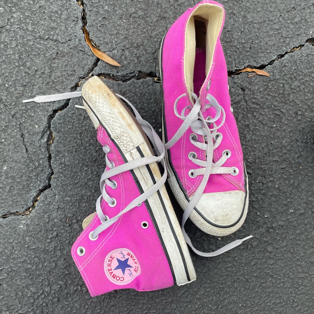 Pink High Top Converse